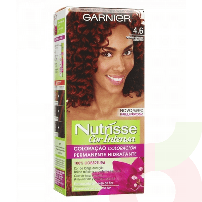 Tintura Pelo Nutrisse Cor Intensa 4 6 Castaño Rojizo Garnier