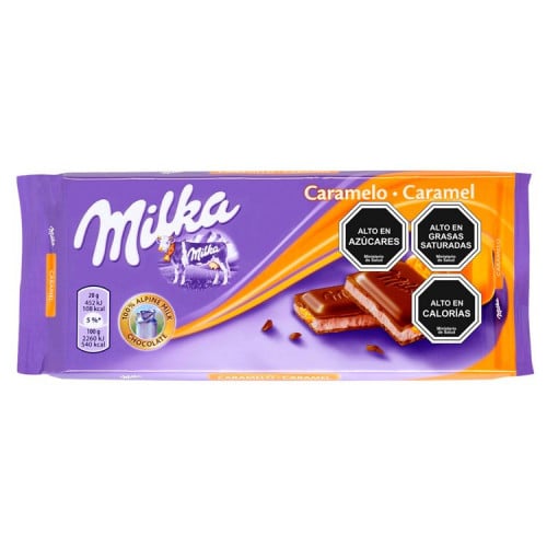 CHOCOLATE MILKA CARAMELO 100 GR - Supermercados Ruiz Galan