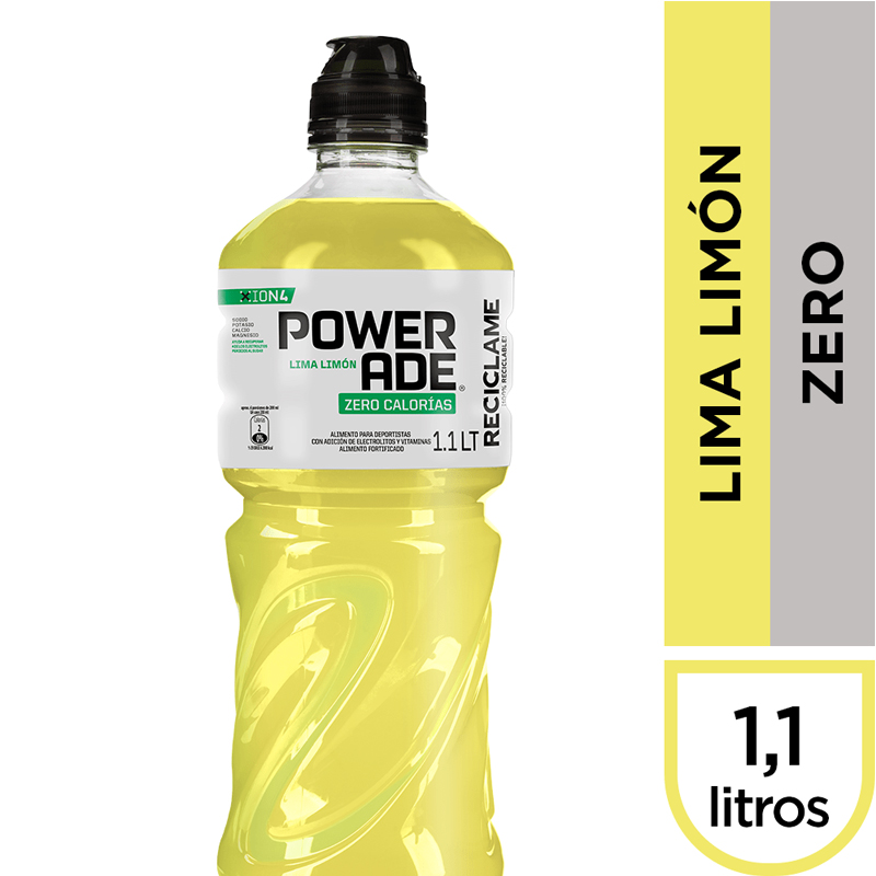 Super El Trebol Powerade Lima Limón Zero 1100 Cc