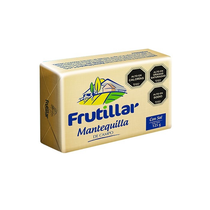 Super El Trebol - Mantequilla Frutillar Con Sal 125 Grs