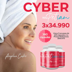 PROMO CYBER NiuPetiam Cápsulas - 3 frascos de 120 caps c/u