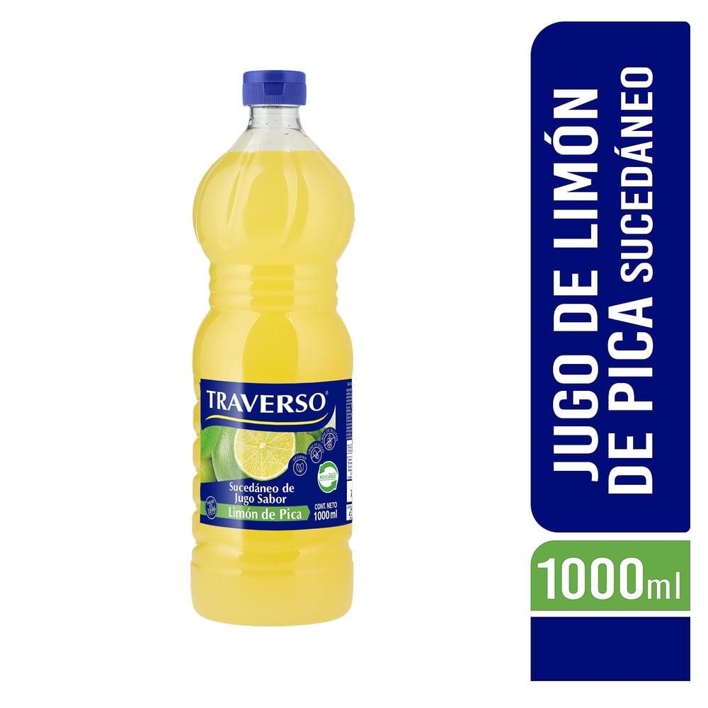 Jugo de Limón de Pica 1lt - Caja 20 Unidades - Traverso