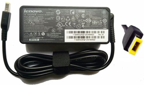 Cargador para notebook Lenovo 65W 20V 3.25A Punta Rectangular - CTMAN