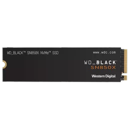 SSD WD Black SN850X, 2 TB NVMe PCIe Gen4 M.2 2280, Lectura 7300MB/s
