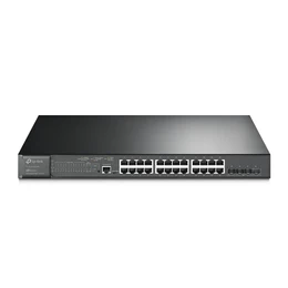 Switch TP-Link JetStream TL-SG3428XMP, administrado L2+, 24 puertos Gigabit PoE+ y 4 puertos 10GE SFP+