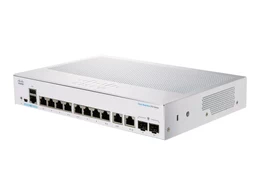 Switch Cisco Business 350 Series 350-8T-E-2G, Gestionado, 8 puertos Gigabit Ethernet, 2 x Gigabit SFP