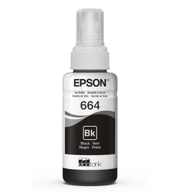 Botella de tinta original Epson T664, 70 ml, Negro