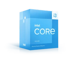 Procesador Intel Core i3-13100F, 4-núcleos, 8-hilos hasta 4,50 GHz, LGA 1700, Sin grafico integrados