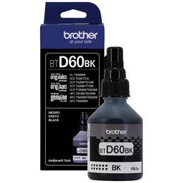 Botella de tinta Brother BTD60BK, ultra alto rendimiento, hasta 6.500 páginas, negro