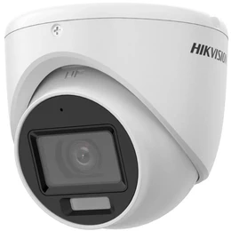 Cámara de seguridad tipo domo Hikvision DS-2CE76D0T-EXLMF, Smart Hybrid Light, 2MP, 1080p