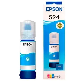 Botella de tinta Epson T524, hasta 6000 páginas, Cián