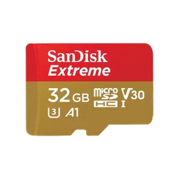 Tarjeta de memoria 32 GB SanDisk Extreme microSDXC UHS-I, adaptador SD incluido