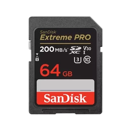 Tarjeta de memoria flash SanDisk Extreme Pro 64 GB, SDXC, Clase 10, V30