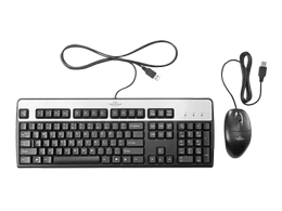 Kit de teclado y mouse HPE 631341-B21, USB, US
