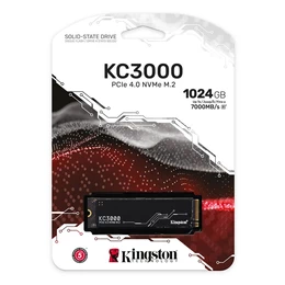 SSD KINGSTON KC3000 de 1TB NVMe PCIe 4.0 Lectura/Escritura 7000/6000MB/s 