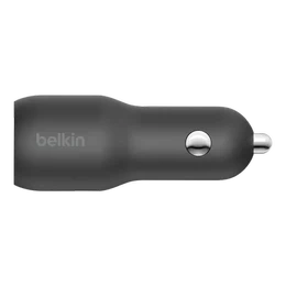 Adaptador de corriente para auto Belkin Dual Car Charger 37W, USB-A, USB-C 