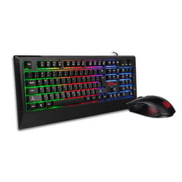 Kit teclado y mouse gamer  RGB TTESPORTS CHALLENGER GAMING BY THERMALTAKE