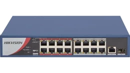 Switch Hikvision DS-3E0318P-E/M, no gestionado, 16 puertos, PoE