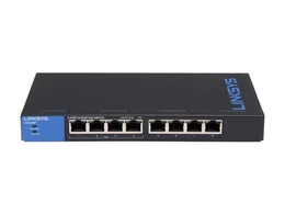 Switch Gigabit Ethernet Linksys LGS108P, 8 puertos RJ45, PoE