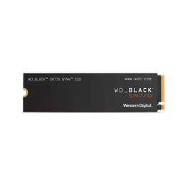 WD Black SN770 Gen4: SSD M.2 NVMe 500GB, 5000MB/s lectura y 4000MB/s escritura