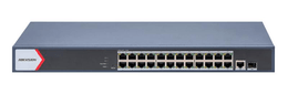 Switch Hikvision DS-3E1526P-EI/M, 24 Puertos Gigabit Ethernet RJ45, PoE