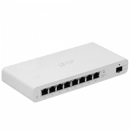 Switch Ubiquiti UISP, Gestionado 8 puertos Gigabit Ethernet, SFP, PoE