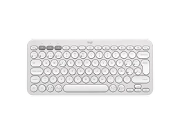 Logitech Pebble Keys 2 K380s teclado RF inalámbrico + bluetooth QWERTY Español Blanco