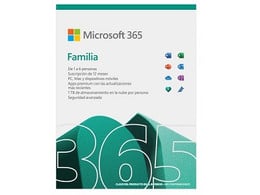 Microsoft Office 365 Familia 32/64 Digital 1 Año 6 Usuarios, 1TB OneDrive por usuario, Plurilingüe 