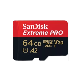 Tarjeta de memoria 64 GB SanDisk Extreme Pro microSDXC UHS-I, V30, U3 