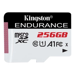  Tarjeta de memoria MicroSD Kingston High Endurance 256GB, MicroSDXC UHS-I Clase 10