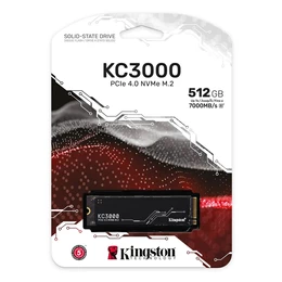 SSD KINGSTON KC3000 de 512 GB NVMe PCIe 4.0 Lectura/Escritura 7000/3900MB/s