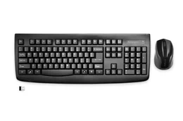 Kit teclado y mouse Kensington Pro Fit, inalámbrico, español, negro