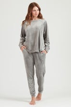 Pijama Elisa Plush Gris 231
