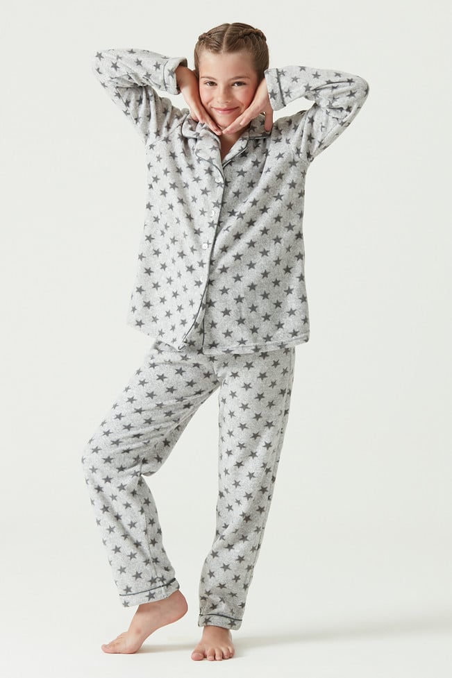 Pijama Sport Polar Kids Gris Mel 221