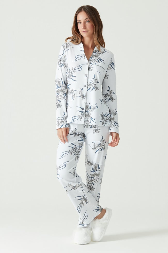 Pijama Spa Blanco Estampado 241