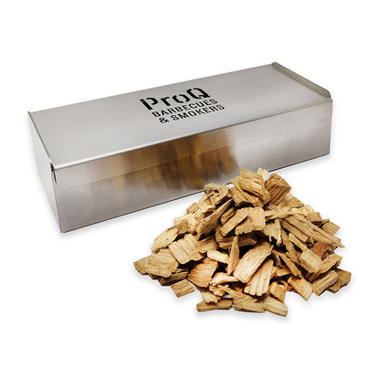 KIT REGALO Caja Ahumadora ProQ + chips de madera y termómetro ToGrill