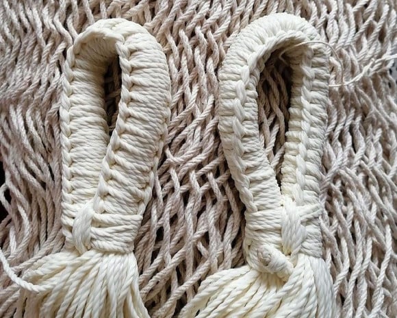 Hamaca de algodón modelo Crochet