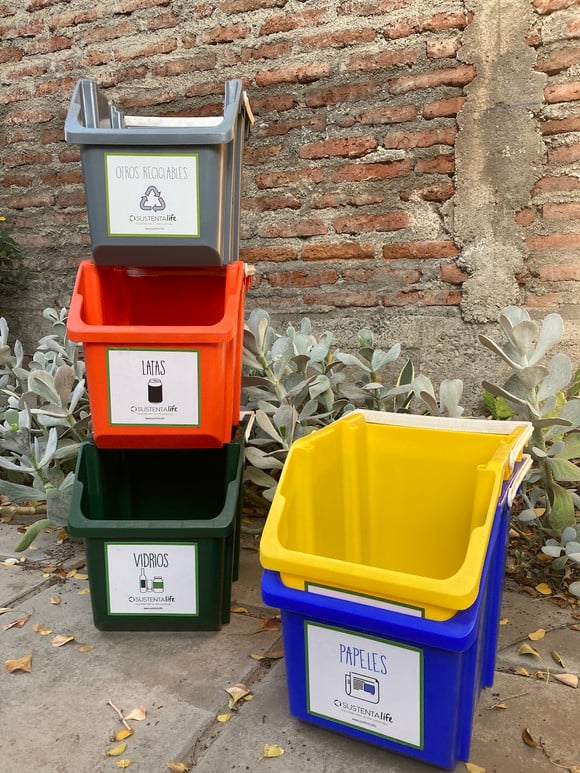 Kit de minicontenedores para reciclaje