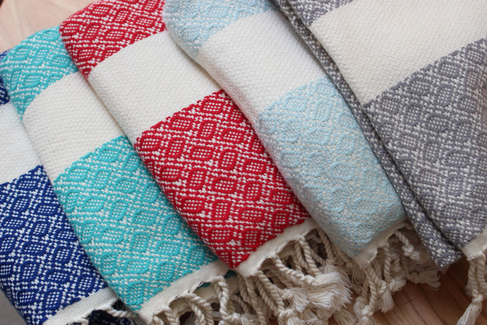 Mantas turcas de algodón gruesas - manta o toalla turca de algodón gruesa varios colores1.jpg
