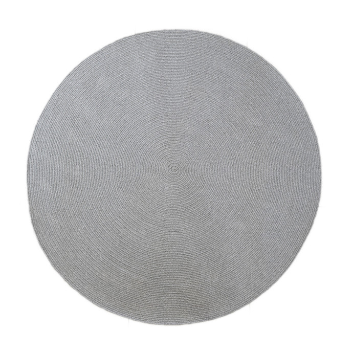 Alfombra de exterior de polipropileno redonda de 180 cm de diámetro - alfombra de exterior de polipropileno Basic opal grey.jpg