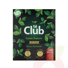 Té Sustentable Premium Té Club 100 Unidades 200Gr
