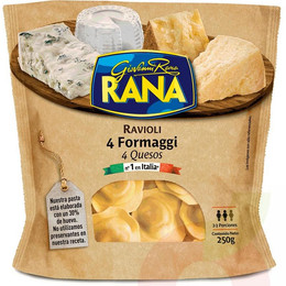 Pasta Ravioli 4 Quesos La Rana 250Gr