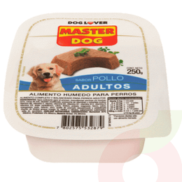 Alimento Húmedo Adulto Pollo Master Dog 250Gr