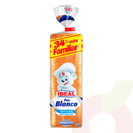 Pan Molde Blanco XL 0% Colesterol Ideal 740Gr