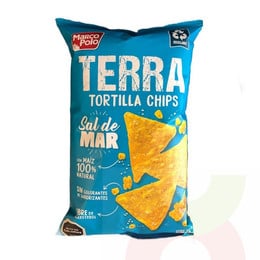 Tortillas Chips con Sal De Mar Marco Polo 180Gr