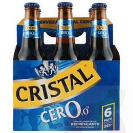 Cerveza Cero Cristal 355Cc 6 Unidades