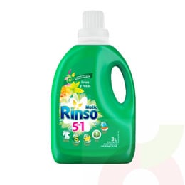 Detergente Liquido Matic Lirios y Rosas Rinso 3Lt