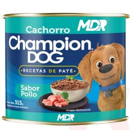 Alimento Húmedo Paté Carne Cachorro Lata Champion Dog 315Gr