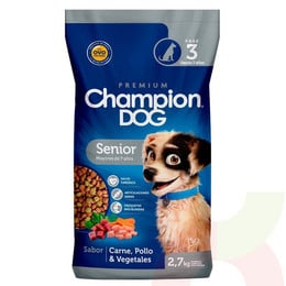 Alimento Perro Senior Carne y Vegetales Champion Dog 2.7Kg