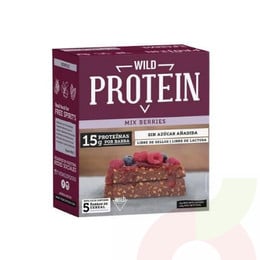 Barras de Berries Wild Protein 5 Unidades